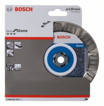Алмазный отрезной круг Best for Stone 125 x 22,23 x 2,2 x 12 mm 2608602642
